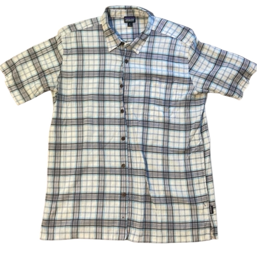 Patagonia Orgnaic Cotton Textured Button Down Shirt